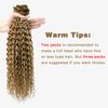Hyssiet 16 Inch Curly Human Hair Clip in Extensions 7pcs with 16 Clips Healthy Wavy Clip Hair Extensions Real Human Hair 120g Light Brown Highlighted Bleach Blonde Soft Thick Curly Hair Extensions