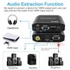 Tendak HDMI Audio Extractor, HDMI to Optical/SPDIF Coaxial and 3.5mm Aux Audio Adapter, Supports 4K@30Hz 1080P 3D Digital DTS, Compatable with TV, Speakers, DVD, Blu-ray Player, Game Console