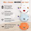 INKZOO Replaceable Feathers Accessories, 6Pcs Interchangeable Attachments for Interactive Cat Toy