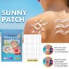 24 Pcs White UV Stickers for Sunscreen, Waterproof Changes Color UV Detection Stickers, Sun Cream Stickers to Reapply,UV Detection Reminder UV Patch for Kids Adults Waterproof Patches,Face