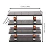 Generic 1/64 Scenery Diorama Parking Lot Vehicle Garage Acrylic Showcase New, Simulation Parking Lot Display Case Desktop Decor, Black 4 Tires