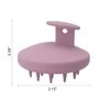 KOENWEENI Silicone Scalp Massager Shampoo Brush Scrubber with Soft Bristles Exfoliator for Shower Dandruff Removal Wet Dry Hair Growth and Care Pink