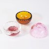 mollensiuer 3 Pieces Acrylic Crystal Facial Mask Mixing Bowl Facial Mud Bowl DIY Stirring Bowls Face Skin Applicator Bowl