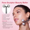 Skin Gym Face Sculptor Beauty Roller - Face Roller for Wrinkles and Lifting - Anti Aging Facial Massager Tool to Release Muscle Tension, Contour Face and Improve Skin Appearance