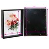 Aynoo 8x10 Shadow Box Picture Frame in Black set 1 Pack Shadow Box Frame 8x10 Black Wood Display Case 8x10 Display Large Shadow Box Picture Frame Display Case Wall Hang Memory Box (SBHSD 0810)