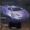 FlyonSea Race Car Gifts,Car Lamp Car Party Supplies 7 Color Changing Nightlight with Touch and Remote Control（Timer,Car Light Birthday Christmas Gift
