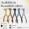 My Hair Tools Professional Tape in Hair Extensions Plier Stainless Steel Weft Extensions Tape Sealing Clamp Pliers Tool with Box Black human hair tape in extensions Styling Hair Tools, 7 Inch
