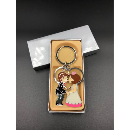 12-Wedding Favors Couple Party Keychains Giveaways Llaveros Recuerdos De Boda