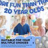 Fulmoon Pre Strung More Fun Than Three 20 Year Olds Glitter Banner Happy 60th Birthday Party Decorations Funny Birthday Banner 60th Wedding Anniversary Decorations (Dark Blue)