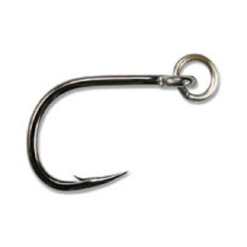 Mustad UltraPoint R10827BLN Ringed Hoodlum Live Bait Fishing Hook (Pack of 3), Black Nickel, Size 9/0