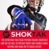 Franklin Sports Youth Football Receiver Gloves - Shoktak Youth Gloves - Kids Football Receiver Gloves - High Grip Football Gloves for Kids - Black/Royal - Youth Medium