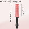 Comb for Curly Hair, Curling Comb Nylon Styling Hair Brush 9 Row Brush Hair Brush Removable Classic Detangling Comb Suitable for Curly, Wet, Dry, Oily, Thick Hair