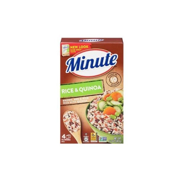 Minute Multi-Grain Medley Brown Rice Red Rice Wild Rice Quinoa, 2 Boxes, 12 Oz