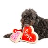 Midlee Red Heart Love Sugar Cookie Valentine's Dog Toy (Small)
