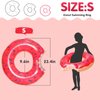 DMAR Pool Floats Donut Inflatables Donut Tube Pool Float Donut Pool Floats for Kids Donut Floatie Doughnut Pool Float Donut Swimming Ring for Beach Pool, 23.4", 1Pcs, Pink