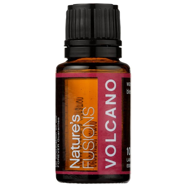 Nature's Fusions Volcano, 100% Pure and Natural Essential Oil Blend for Aromatherapy and Topical Use, .5 Fl Oz (Pack of 1) (15 mL)