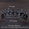 TOBATOBA Black Crowns and Tiaras for Women, Black Swan Costume Gothic Crown Gothic Tiara Gothic Wedding Dress Accessories Halloween Costumes Women Birthday Prom Pageant Cosplay Hair Accessories