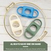 3 Pack Bottle Handles Compatible with Dr Brown Narrow Baby Bottles and Wide-Neck Bottles Non-Slip Easy Grip Handles - BPA-Free Food Grade Silicone Dishwasher Safe - Milk White, Green, Pink