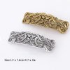 JKJF 2 Pcs Celtic Knot Barrette Vintage Hair Barrettes Metal French Hair Clips Engraved Headwear for Women Girls - Gold Silver Style 1