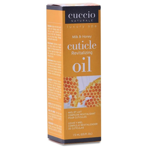 Cuccio Naturale Revitalizing Cuticle Oil - Hydrating Oil For Repaired Cuticles Overnight - Remedy For Damaged Skin And Thin Nails - Paraben/Cruelty-Free Formula - Milk And Honey - 0.5 Oz