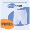 Wearever Men’s Incontinence Boxer Briefs for Bladder Control with Regular Absorbency - Reusable & Washable Leak Proof Underwear for Men (Pack of 3) (Assorted) (XL) (Waist 42-44)