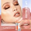 Spdoo Lip Glow Oil, Moisturizing Lip Oil Gloss, Tinted Lip Oil for Lip Care and Dry Lips