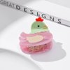 Novelty Chick Hair Clip,Acetate Claw Clips,Hair Clips for Women,Pink