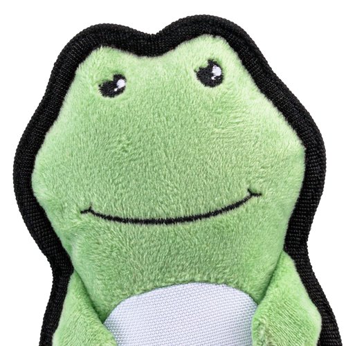 Beco Lovable Frog Squeaker Dog Toy, Made with 65% Recycled Materials, Snuggle, Chew, Toss & Fetch