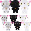 Zomiboo 9 Pcs Cat Stuffed Animals Bulk Mini Plush Cat Pig Stuffed Kitten Soft Doll Piggy Plush Toys Hanging Ornament for DIY Keychain Pet Animals Party Favors(Bell Style, 2.76 Inch, Bell Style)
