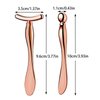 Pimoys 2 Pcs Metal Eye Cream Applicator Face Roller Massager Tool,Eye Massage Wand Stick Women for Facial Massager for Reducing Puffiness Wrinkle Gift for Women