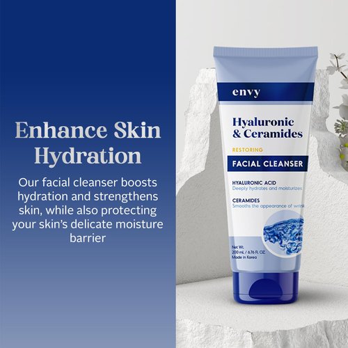 Envy Facial Cleanser (Hayaluronic Acid & Ceremides)
