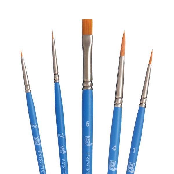 Princeton Select Artiste Paintbrush, 15-5 Brush Set, Blue