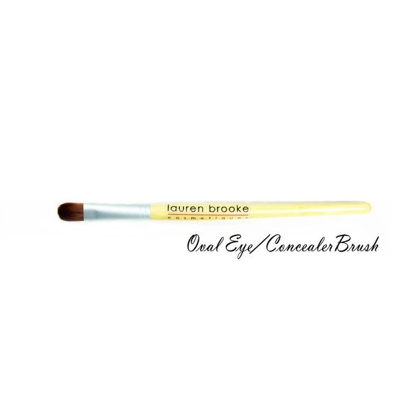 Lauren Brooke Cosmetiques Eco Friendly Bamboo Makeup Brush (Oval Eye/Concealer Brush)