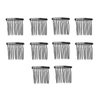 ericotry 10PCS 10 Teeth Metal Wire Twist Hair Combs Fancy DIY Bridal Hair Side Combs French Hair Clamp Accessories for Wedding Party Daily