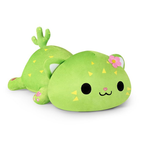 Onsoyours Plushies Cute Kitten Cactus Plush Toy Stuffed Animal Kitty Soft Cactus Cat Plush Pillow for Kids (Cactus Cat, 12")