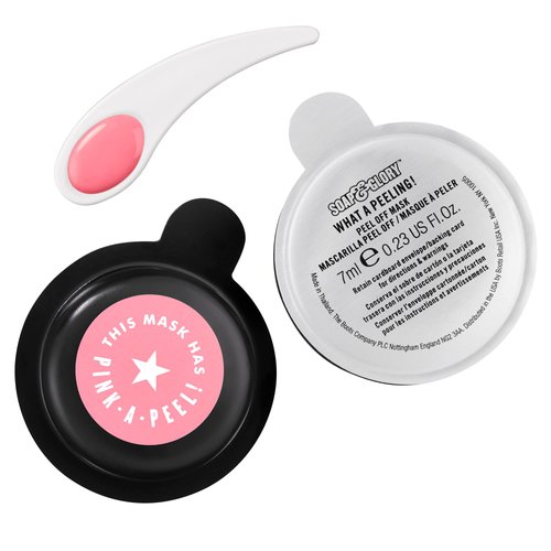 Soap & Glory What A Peeling Purifying Peel Off Face Mask - Chamomile + Kaolin Clay Pore Minimizing Mask For Oily Skin - Peel Off Mask with Skin Purifying Ingredients (2 masks)