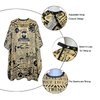 Barber Capes for Men, Hair Cutting Cape with Metal Snap Closure, 100% Polyester Salon Cape, Waterproof & Light Weight & Machine Washable- 63”× 56”, Retro Style