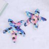 Starfish Hair Clips Laser Glitter Mermaid Hair Clip Glitter Sea Star Hair Barrettes Hair Alligator Clips for Women Girls Beach Birthday Party Cosplay Costume Accessories Gift 8pcs (Royal Blue)