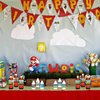 Mario Birthday Party Supplies, 48pcs Mario Birthday Party Decorations Water Bottle Labels, Mario Party Stickers for Water Bottle