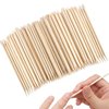 Sticks for Nails, Orange Wood Nail Sticks Double Sided Multi Functional Cuticle Pusher Remover Manicure Pedicure Tool (100PCS)