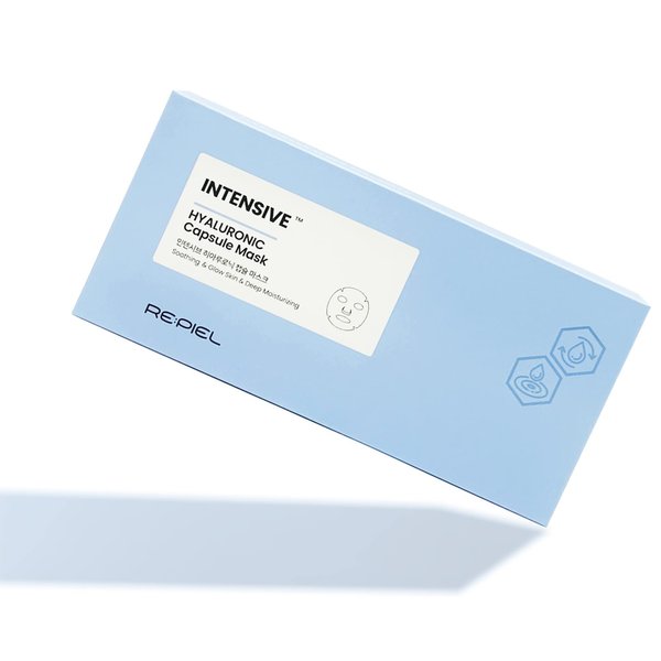 RE:PIEL Intensive Hyaluronic Capsule Facial Sheet Mask, Jelly Sheet Fermented with 100% Coconut Water, Vegan & Eco-Friendly, Safe for Sesitive Skin, Made in Korea (4 count) (Hyaluronic Mask)