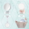 B Beauty Planet Magnifying Mirror, 20X Hand Mirror with Handle for Travel Magnifying Mirror, Double-Sided 1X/20X Magnification Foldable Makeup Mirror for Handheld, Table and Travel Usage