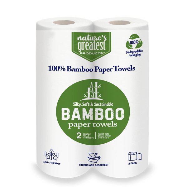 Nature's Greatest Foods Paper Towels | 2 Rolls, 2-Ply