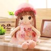 Tvoip Tulle Skirt Princess Plush Toy Phial Dolls Children Girls Doll Cute Little Girl Dolls, 18 Inch (Pink)