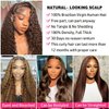 13x6 Chocolate Brown Lace Front Wig Human Hair 30 Inch Deep Wave Lace Front Wigs Human Hair Pre Plucked 180 Density HD Lace Frontal Curly Glueless Wigs Human Hair Colored Brown Wavy Wig Human Hair