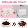 YOOLIFE Christmas Gifts for Her Wife Girlfriend, Personalized Gifts Christmas Gifts Monogrammed Gifts for Women, White Initial Makeup Bag Cosmetic Bag J