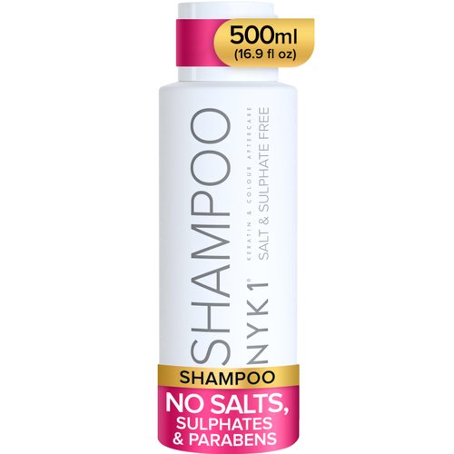 SALT SULFATE FREE SHAMPOO for Color Treated Hair (17 Fl Oz / 500ml) Best Aftercare for Extensions (Unisex) Keratin Kit Treatment Straightening Fix Damaged After Care Paraben Free