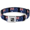Buckle-Down Seatbelt Buckle Dog Collar - Australia Flags - 1.5" Wide - Fits 13-18" Neck - Small