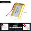 AKZYTUE 3.7V 903048 1200mAh Lipo Battery Rechargeable Lithium Polymer ion Battery Pack with PH2.0mm JST Connector