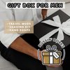Gift Box for Men with Premium Shaving Kit, Stainless Steel Travel Mugs & Handmade Soap – Grooming & Self-Care Gift Set for Him
